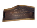 Custom Walnut Charcuterie Board with Maple Inlay – “If You Can Read This, It’s Time to Go Home”